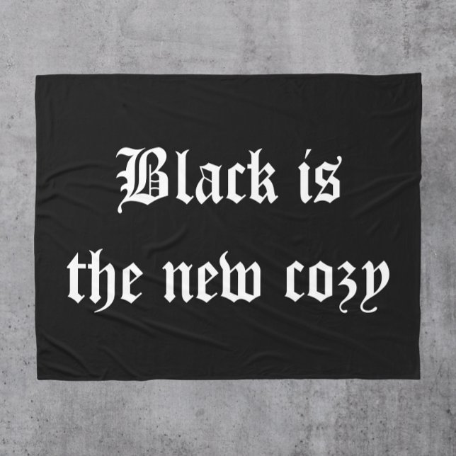 Black är New Mysigt Halloween Fleecefilt (Skapare uppladdad)