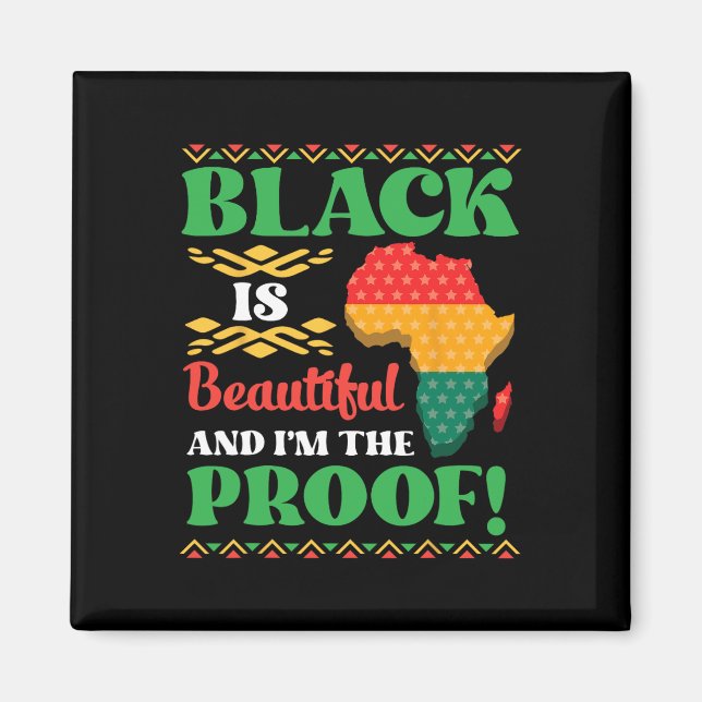 Black är vacker och jag är bevis på afrikansk amer magnet (Framsidan)