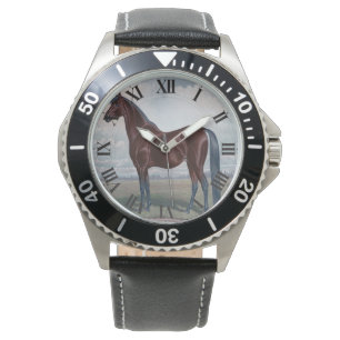 Black Arabian Horse Armbandsur