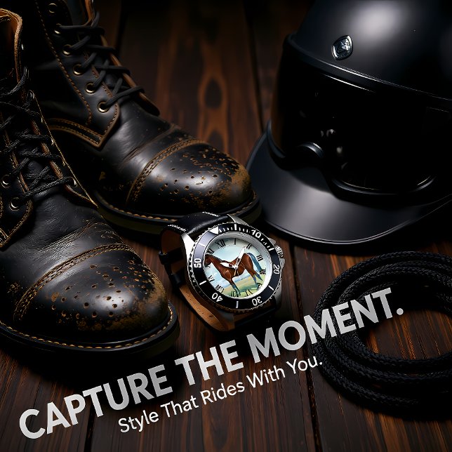 Black Arabian Horse Armbandsur (Skapare uppladdad)