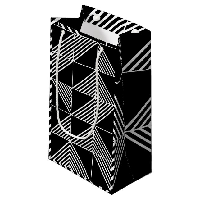 Black Art Deco Linjer (Framsidan Vinklad)