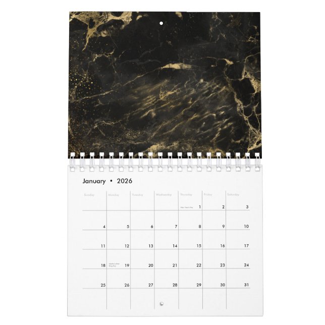 Black Art Design Worge Grunge Aesthetics Gothic Kalender (Jan 2026)