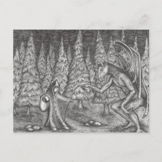 Black as Night Vykort