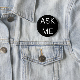 Black Ask Button Business & Volunteers Knapp