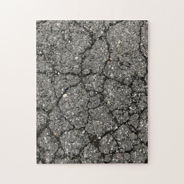 Black Asphalt Street Pave Cement Pussel (Vertikal)
