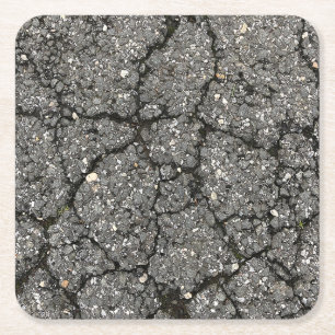 Black Asphalt Street Pave Cement Underlägg Papper Kvadrat