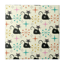 Black Atomic Cat med stjärnsprängningar