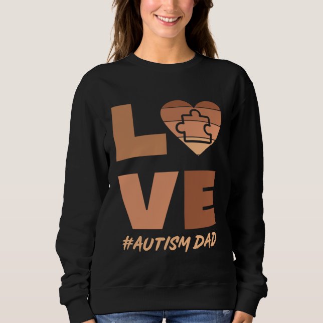 Black Autism Dad Of Autistic Son Kid Neurodiverse  T Shirt (Framsida)