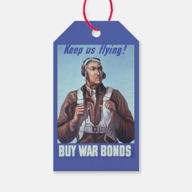 Black Aviators US Militärstridspiloter Presentetikett (Framsidan)