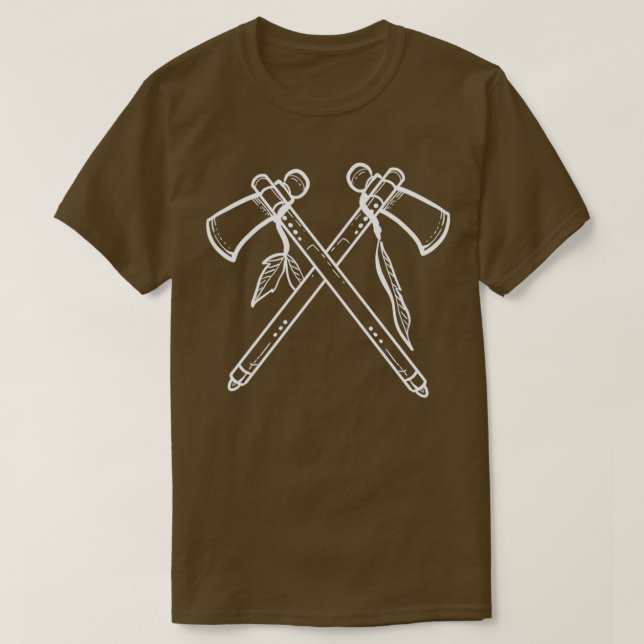 Black Axes Tribes Gift T Shirt (Design framsida)