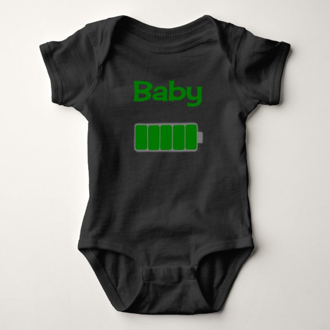 Black Baby Battery T-Shirt (Framsida)