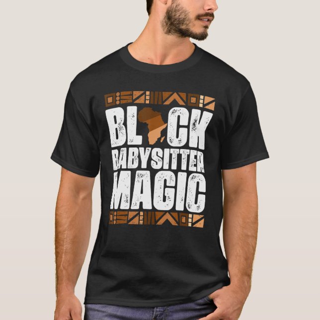 Black Babywatch Magic Black History Month BLM T Shirt (Framsida)