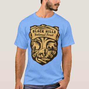 Black Backe National Forest Bison Desing T Shirt