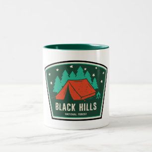 Black Backe National Forest Camping Två-Tonad Mugg