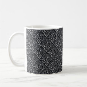 Black Background-23961-Damask Pattern Kaffemugg