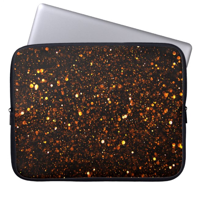 Black Background Benice Bokeh Laptop Fodral (Framsidan)