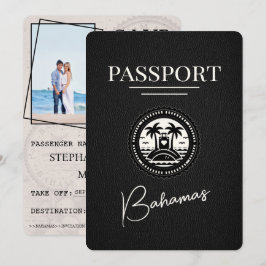 Black Bahamas Passport sparar datum Spara Datumet