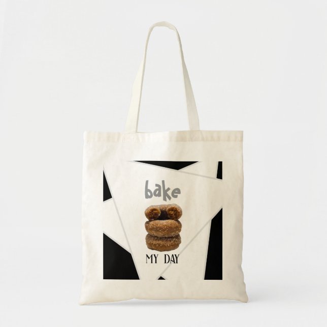 Black Bake My Day Tygkasse (Framsidan)