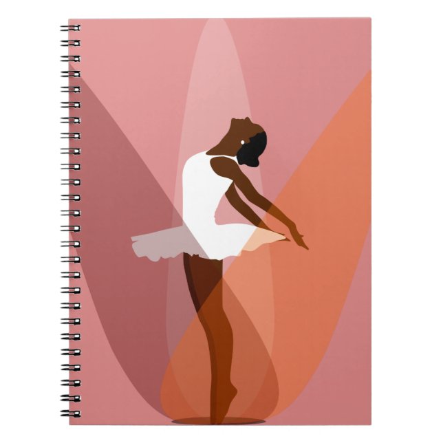 Black ballerina American Balet Anteckningsbok (Framsidan)