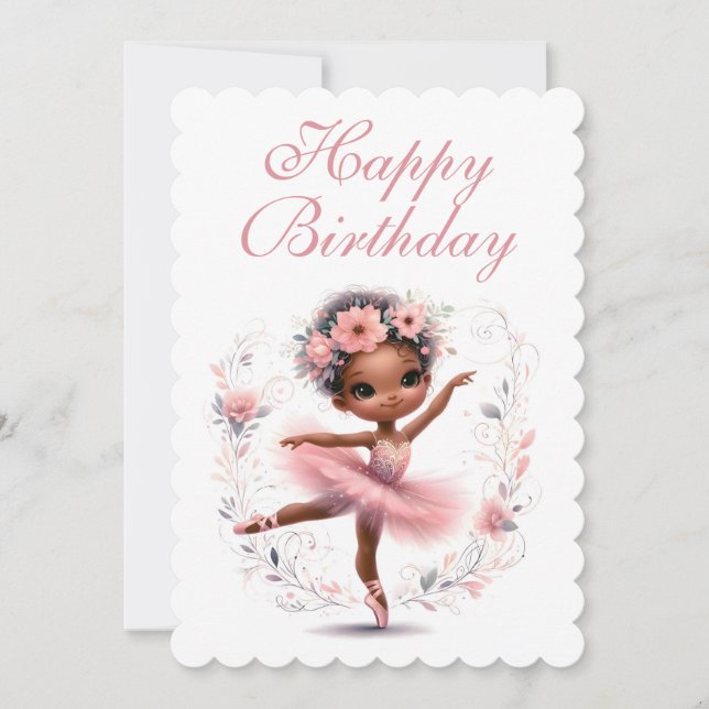 Black Ballerina Grattis på födelsedagen (Framsida)
