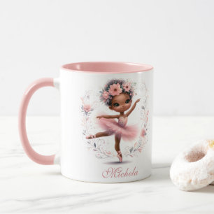 Black Ballerina Grattis på födelsedagen Mugg
