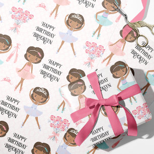 Black Ballerina Personlig Wrapping Papper Presentpapper
