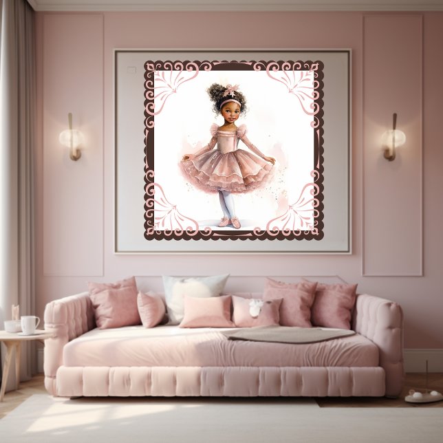 Black Ballerina, Rosa Tutu, Rosa Ivy Barrette Poster (Skapare uppladdad)