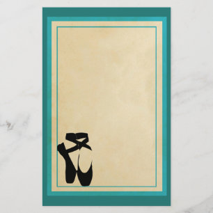 Black Ballet Shoes en Pointe Brevpapper