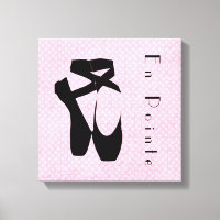 Black Ballet Shoes en Pointe