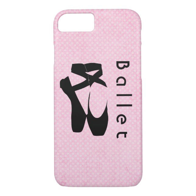 Black Ballet Shoes en Pointe Case-Mate iPhone Skal (Baksida)