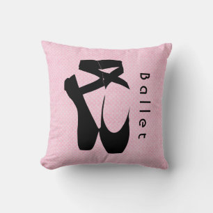 Black Ballet Shoes en Pointe Kudde