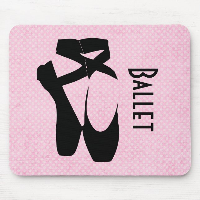 Black Ballet Shoes en Pointe Musmatta (Framsidan)