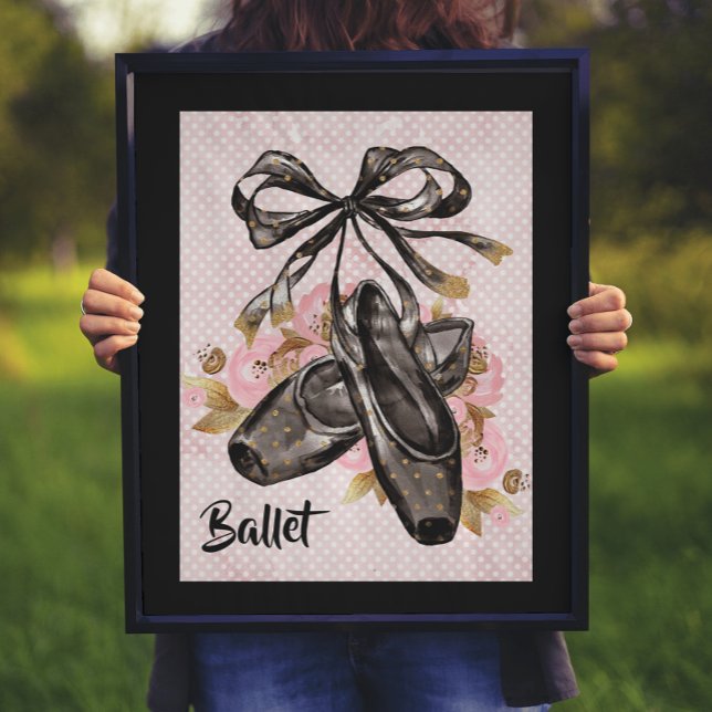 Black Ballet Tofflor Poster (Skapare uppladdad)