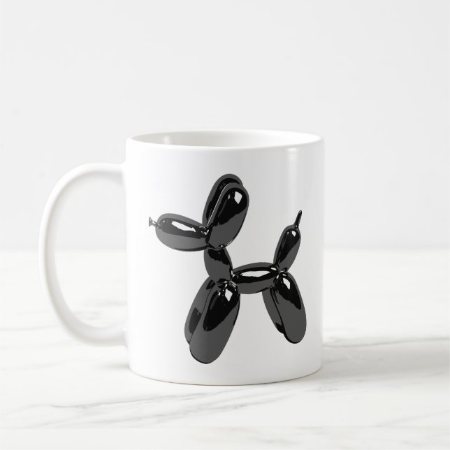 Black Balloon Dog  Kaffemugg (Vänster)
