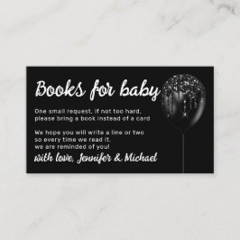 Black Balloon Gnistra Glitz Black Bokar för Baby Tilläggskort