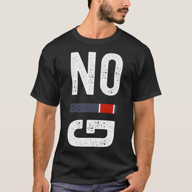 Black Bälte Brazilian Jiu jitsu MMA No Gi BJJ T Shirt (Framsida)