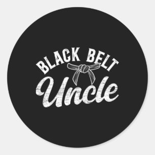 Black Bälte farbror Karate farbror Proud Karate Runt Klistermärke
