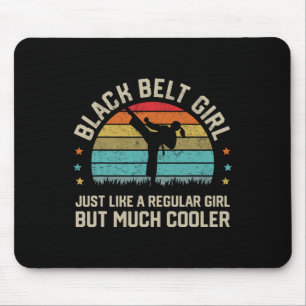 Black Bälte Girl Karate Jiu Jitsu Taekwondo Martia Musmatta