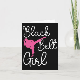 Black Bälte Girl - Karate Taekwondo Kung fu Jiu Ji Kort