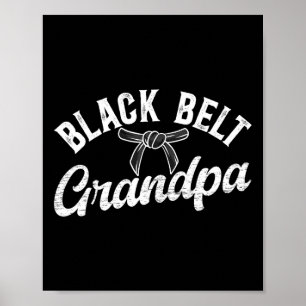 Black Bälte Grandpa Karate Grandpa Karate Grandfat Poster
