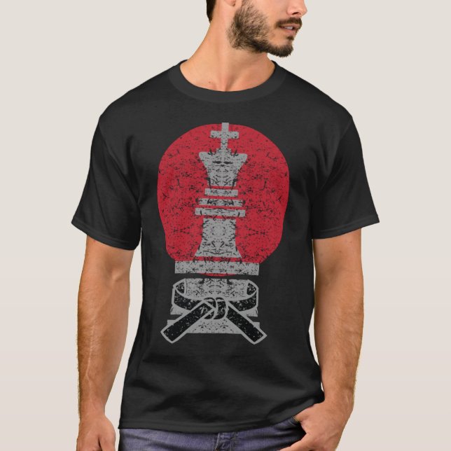 Black Bälte Jiu Jitsu Training Combat Sports T Shirt (Framsida)