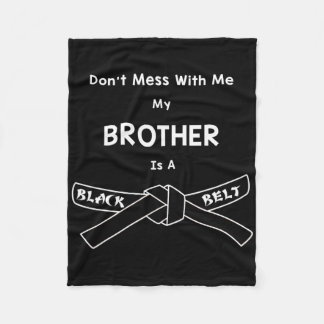 Black Bälte Karate Shirt Comt Hapkido Martial Arts Fleecefilt