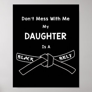 Black Bälte Karate Shirt Comt Hapkido Martial Arts Poster