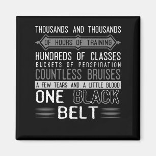 Black Bälte Karate Taekwondo Jiu Jitsu Motivation Magnet