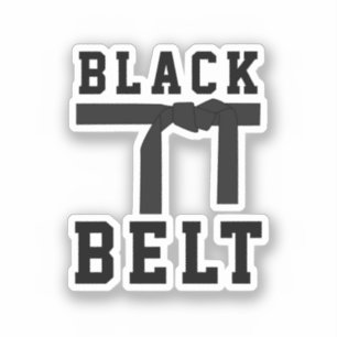 Black Bälte Klistermärken