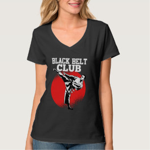 Black Bälte Klubb Shaolin Master China Martial Art T Shirt