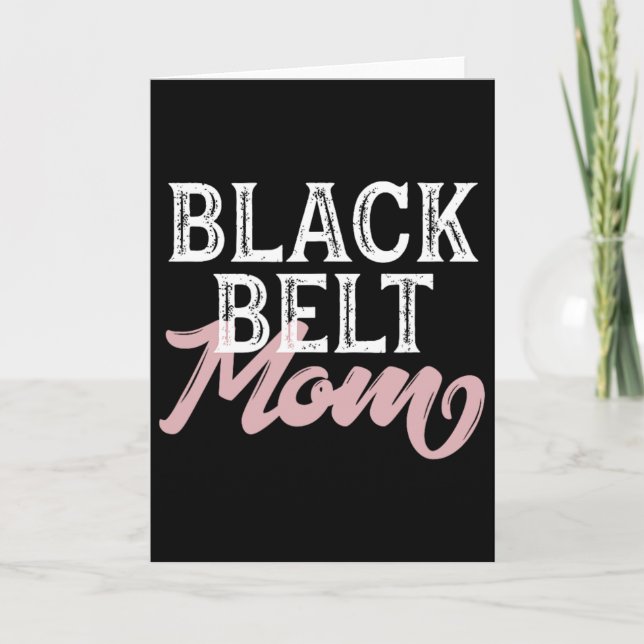 Black Bälte Mamma Kort (Framsida)