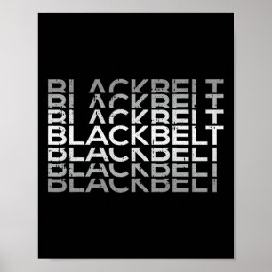 Black-bälte Martial Arts Karate Taekwondo Tkd Jiu  Poster