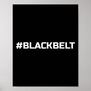 Black Bälte Martial Arts - Taekwondo Karate Mma Ju Poster