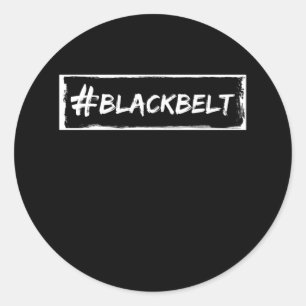 Black Bälte Motivation Karate Taekwondo Jiu Jitsu Runt Klistermärke
